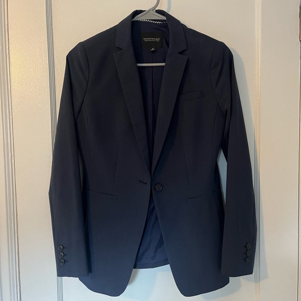Navy Banana Republic Blazer